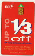 Phonecard - United Kingdom - BT - British Telecom - Special Edition - Up To 1/3 Off - Non Classificati