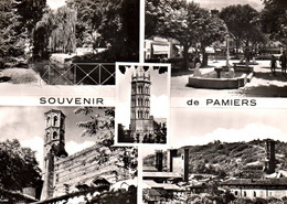 4947 Carte Postale PAMIERS Jardin Hôtel De Ville Square De La Poste, église Des Cordeliers La Cathédrale       09 Ariège - Pamiers