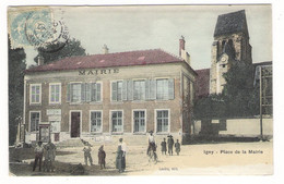 ESSONNE  /  IGNY  /  PLACE  DE  LA  MAIRIE  ( Belle Animation ) /  Edit. LAUBRY  ( Carte Colorisée ) - Igny