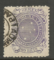 BRAZIL. 1890. 200r USED. - Andere & Zonder Classificatie