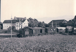 Ritterhaus Bubikon ZH, Chemin De Fer Uerikon–Bauma Railway, Train à Vapeur, Photo Retirage 1940, UeBB ZO 8 - Bubikon
