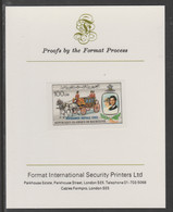 Mauritania 1982 Birth Of Prince William Opt On Royal Wedding 100um (ex M/sheet) Imperf Proof  On Format International Pr - Mauritanie (1960-...)