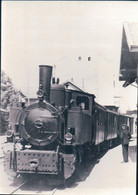 Chemin De Fer Lausanne Echallens Bercher, Train à Vapeur à Lausanne Chauderon Photo Retirage 1925, LEB 55.702 - Bercher