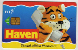 Phonecard - United Kingdom - BT - British Telecom - Special Edition - Haven,tiger - Non Classificati