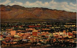 Arizona Tucson As Seen From "A" Mountain Curteich - Tucson