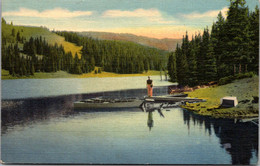 Colorado Grand Mesa National Forest Twin Lakes On Grand Mesa Curteich - Mesa Verde