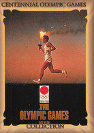 Centennial Olympic Games Atlanta 1996, Collect Card N° 3 - Poster Tokyo 1964 - Palmarès Champions 100 M Men - Trading Cards