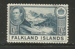 Falkland Islands - 1938  KGVI Mountain View 1/- MLH * - Falklandeilanden