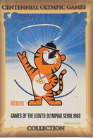 Centennial Olympic Games Atlanta 1996, Collect Card N° 105 - Poster Séoul 1988 - Palmarès Relais Men Women Natation - Trading-Karten