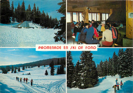 CPSM Le Haut Jura-Promenade En Ski De Fond-Multivues      L76 - Autres & Non Classés