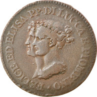 Monnaie, États Italiens, LUCCA, 3 Centesimi, 1806, Firenze, TTB, Cuivre, KM:21 - Lucca