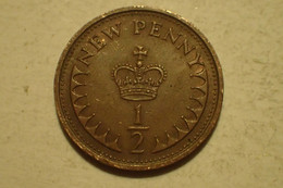 Grande Bretagne Great Britain 1/2 New Penny 1976 KM 914 - 1/2 Penny & 1/2 New Penny