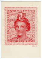 Entiers Postaux : Exposition Philatélique - Paris PEXIP 1937 - Standard Postcards & Stamped On Demand (before 1995)
