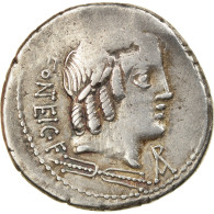 Monnaie, Fonteia, Denier, Rome, TTB, Argent, Babelon:9 - Repubblica (-280 / -27)