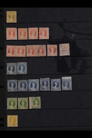 QUEENSLAND 1864-65 Small Star Chalon Issues, A Small Collection With 1d Mint (diagonal Bend) And Unused (3), Used (6, In - Altri & Non Classificati