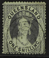 QUEENSLAND 1860-1861. 1s Violet "Chalon", Clean-cut Perf 14-16, SG 10, Fine Used For More Images, Please Visit Http://ww - Altri & Non Classificati