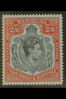 1942 2s.6d Black And Red On Grey Blue, LINE PERF 14¼, SG 117a, Superb Never Hinged Mint, Usual Streaky Gum. For More Ima - Bermudes