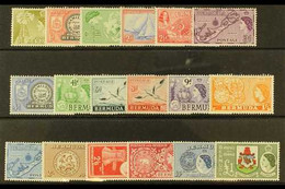 1953-62 Complete Definitive Set, SG 135/50 Never Hinged Mint (18 Stamps) For More Images, Please Visit Http://www.sandaf - Bermudes
