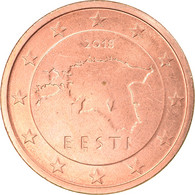 Estonia, 5 Euro Cent, 2018, TTB+, Copper Plated Steel, KM:New - Estland