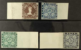 1890 OFFICIAL REPRINTS Of The 1851-60 1d Brown, 3d Bright Blue, 6d Dark Green And 1s Grey-black, Each With Sheet Margin, - Autres & Non Classés