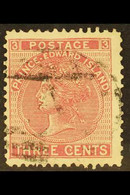 1872 3c Rose, P12½-13 Small Holes, Stop Between "PRINCE.EDWARD" VARIETY, SG 45a, Fine Used. For More Images, Please Visi - Altri & Non Classificati