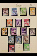 RAILWAY LOCAL STAMPS VARDE PRIVATBANERNE 1950's-1960's Mostly Used Collection In Hingeless Mounts On Leaves, All Differe - Altri & Non Classificati