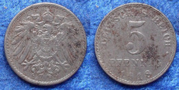 GERMANY - 5 Pfennig 1918 A KM# 19 Empire (1871-1918) - Edelweiss Coins . - Otros & Sin Clasificación