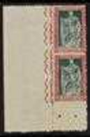 1928 IMPERF VARIETY 25c Carmine And Green, Filiberto, Marginal Vertical Pair, Variety "imperf Between And At Base", Sass - Zonder Classificatie