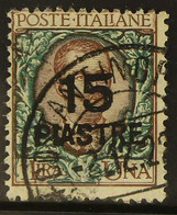 CONSTANTINOPLE 1922 15pi On 1l Brown And Green, Sassone 65 (SG 97), Fine Cds Used. For More Images, Please Visit Http:// - Andere & Zonder Classificatie