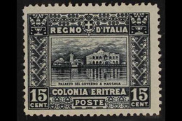 ERITREA 1910 15c Slate Government Palace, Perf 13½ (Sass 36, SG 36), Fine Mint. For More Images, Please Visit Http://www - Andere & Zonder Classificatie