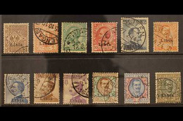 LIBYA 1912-15 Definitives Complete Set With "Libia" Overprints, Sass S.1, Fine Used (12 Stamps). For More Images, Please - Andere & Zonder Classificatie