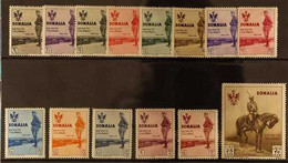 SOMALIA 1935. King Of Italy's Visit To Italian Somaliland Complete Set, Sass S.40, SG 209/222, Very Fine Mint (14 Stamps - Andere & Zonder Classificatie