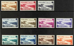 SOMALIA 1950-51  Air Post Complete Set, Scott C17/27, Never Hinged Mint (11 Stamps) For More Images, Please Visit Http:/ - Altri & Non Classificati