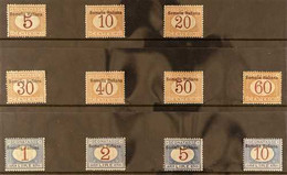 SOMALIA POSTAGE DUE. 1909 Complete Set, Sass S.64, SG D28/38, Fine Mint (11 Stamps) For More Images, Please Visit Http:/ - Andere & Zonder Classificatie