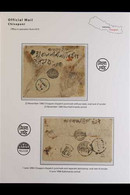 1880-96 OFFICIAL COVERS A Pair Of Stampless Official Covers From Chisapani Post Office To Kathmandu, With Official Sende - Nepal