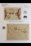 1897-1909 STAMPLESS COVERS A Pair Of Official Covers Sent From Kadarban To Kathmandu And Kalaiya Bearing Official Cachet - Nepal