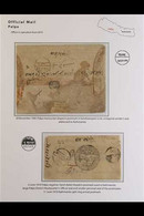 PALPA  OFFICIAL MAIL 2 Covers Fro 1885 And 1910 Dispatched From Officials In Palpa District To Kathmandu Bearing Manuscr - Nepal