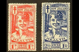 1931 1d+1d  Scarlet And 2d+2d Blue "Smiling Boy" Health Set, SG 546/547, Very Fine Mint. (2 Stamps) For More Images, Ple - Andere & Zonder Classificatie