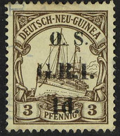 OFFICIAL 1915 1d On 3d Brown, SG O1, Very Fine Used. For More Images, Please Visit Http://www.sandafayre.com/itemdetails - Papua Nuova Guinea