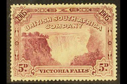 1905 5d Claret, P.14½ Victoria Falls, VARIETY, Similar To "Bird In Tree," SG 96, Mint. This Variety, Similar To That Lis - Altri & Non Classificati