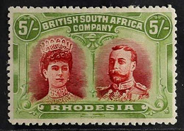 1910-13 5s Crimson & Yellow Green "Double-Head", Perf 14, SG 160a, Mint, Well Centred With A Tiny Hinge Thin. Good Colou - Altri & Non Classificati