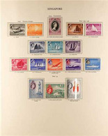 1953-1961 COMPLETE NHM A Delightful Complete Run, SG 37/62, Superb Never Hinged Mint. (26 Stamps) For More Images, Pleas - Singapore (...-1959)