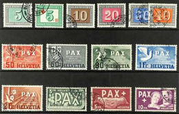 1945 PAX Set Complete, SG 447/459, Very Fine Used. Cat £1200 (13 Stamps) For More Images, Please Visit Http://www.sandaf - Altri & Non Classificati