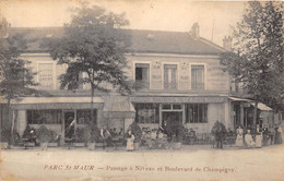 94-SAINT-MAUR-DES-FOSSES- PARC- PASSAGE A NIVEAU ET BOULEVARD DE CHAMPIGNY - Saint Maur Des Fosses