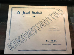 CATALOGUE LE JOUET PARFAIT KIKONSTRUITOU JEU DE CONSTRUCTION JOUET ANSE RHONE - Otros & Sin Clasificación