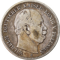 Monnaie, Etats Allemands, PRUSSIA, Wilhelm I, 2 Mark, 1876, Cleves, TB+, Argent - Autres & Non Classés