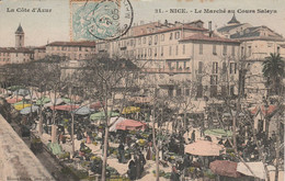 Nice1905   - Le Marché Au Cours Saleya- Scan Recto-verso - Marchés, Fêtes