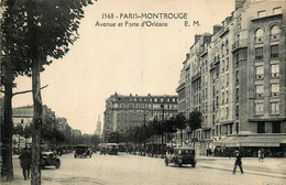 Paris * 14ème * Paris Montrouge * Avenue Et Porte D'orléans * Automobile Voiture Ancienne * Café - Paris (14)