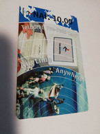 BONAIRE TELBOCEL NAF 10,00 ANYTIME ANYWHERE  BOATS/WATER          Fine Used Card  **4086** - Antillen (Niederländische)