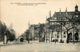 Paris * 13ème * La Mairie * Place D'italie Et Avenue Des Gobelins * Tramway Tram - Distrito: 13